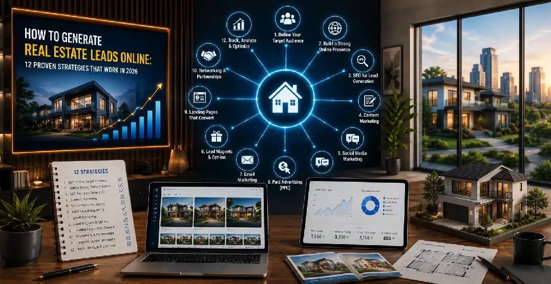 How to Generate Real Estate Leads Online: 12 Proven Strategies That Work in 2026